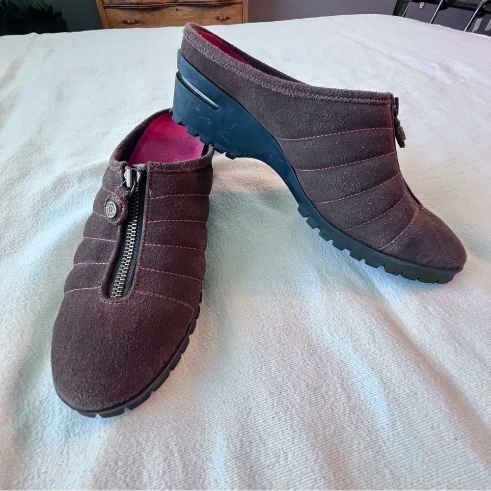 Cole Haan Air Dade Waterproof Mule‎ Clogs Brown Suede Leather Women’s 10 - Picture 3 of 12